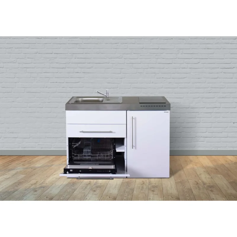 Stengel - Mini-Küche Miniküche Premiumline MPGS120GSIKFreBli weiß