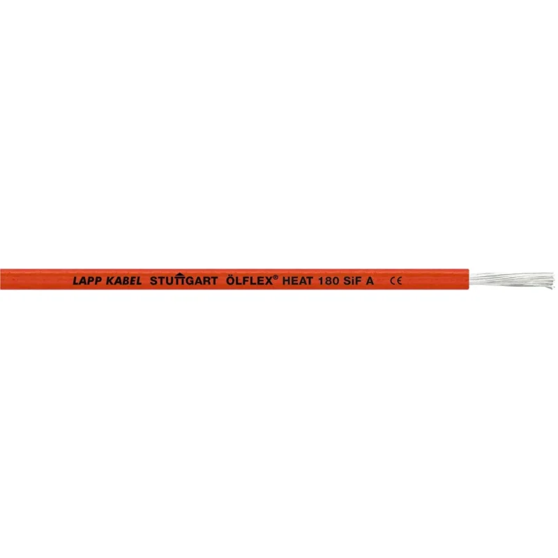 Lapp Kabel&Leitung - Energiekabel >= 1 kV, für feste Verlegung ÖLFLEX HEAT 180 SiF A 1249584/100 1x1 RD − 100 Meter