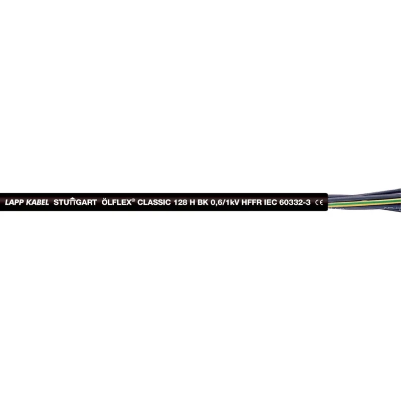 Lapp Kabel&Leitung - Energiekabel >= 1 kV, für ortsveränderlichen Einsatz ÖLFLEX CLASSIC 128 H BK 1123537 0,6/1 KV 3G2,5