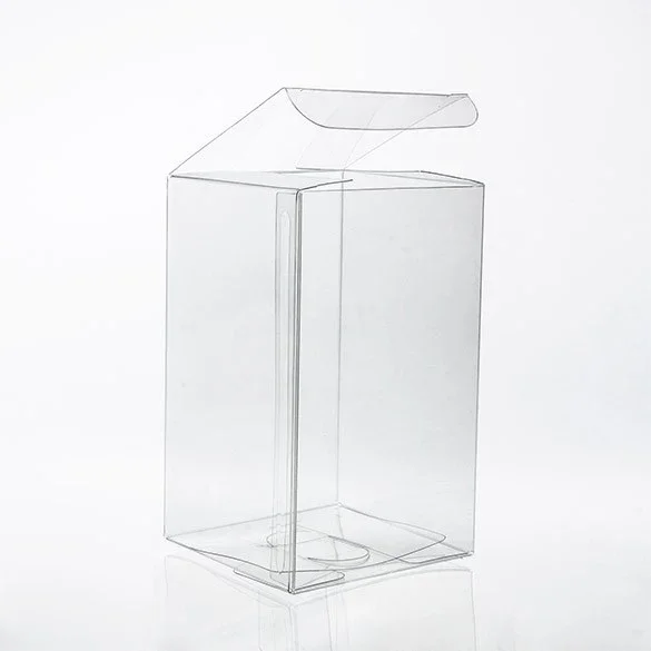 Plastic Gift Boxes 7.6x7.6x12.7cm Crystal Clear