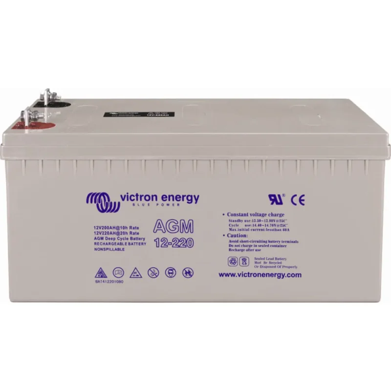 B-Ware Victron Batterie Akku Agm Deep Cycle 12 V 110 Ah Zyklenfest Bleiakku Schwarz
